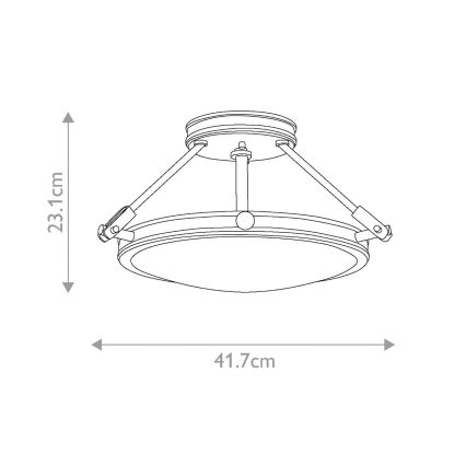 Hinkley - Plafonski luster COLLIER 3xE14/40W/230V Ø 41,7 cm crni