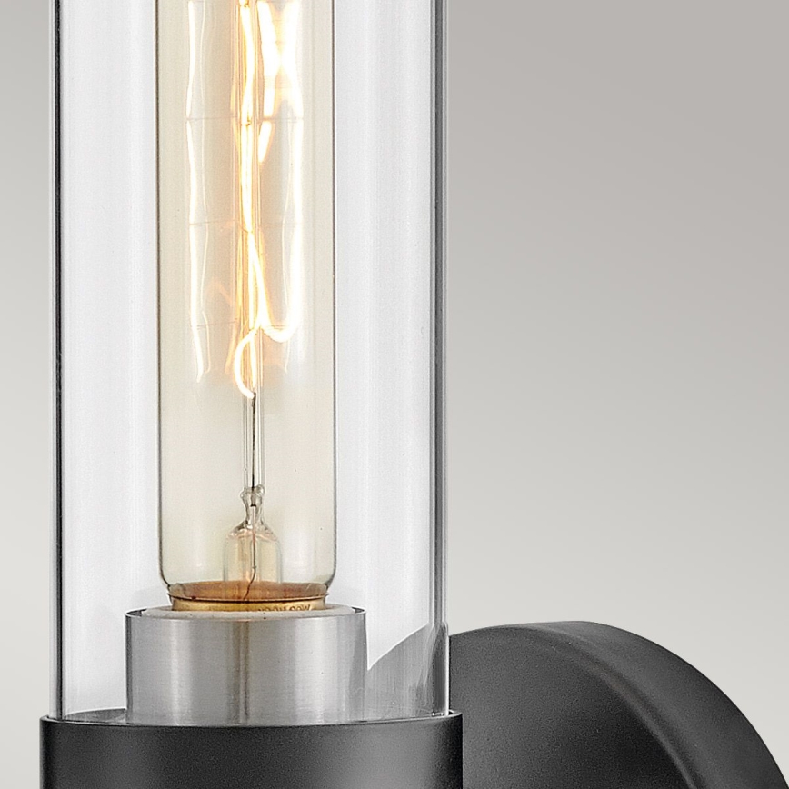 Hinkley - Kupaonska zidna svjetiljka ELLISON 1xE27/40W/230V IP44 crna