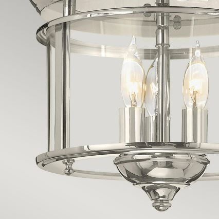Hinkley - Stropna svjetiljka GENTRY 3xE14/40W/230V sjajni krom
