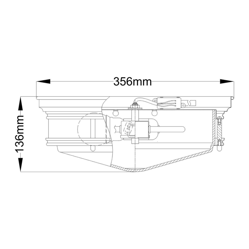 Hinkley - Stropna svjetiljka HADLEY 3xE27/40W/230V sjajni krom