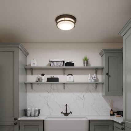 Hinkley - Kupaonsko stropno svjetlo HADLEY 3xE27/40W/230V IP44 brončano