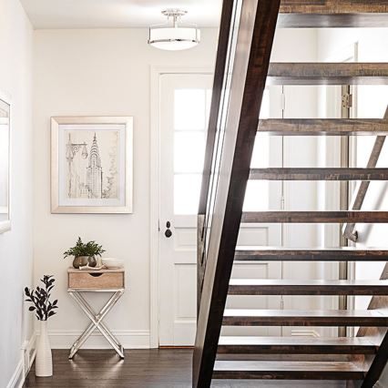 Hinkley - Nadgradna stropna svjetiljka HARPER 3xE27/60W/230V Ø 45,6 cm sjajni krom