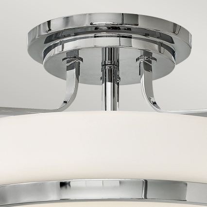 Hinkley - Nadgradna stropna svjetiljka HARPER 3xE27/60W/230V Ø 45,6 cm sjajni krom