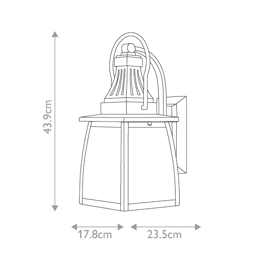 Hinkley - Vanjska zidna svjetiljka MONTAUK 2xE14/60W/230V IP44