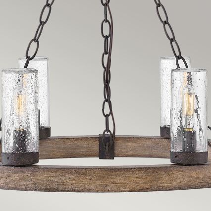 Hinkley - Luster na lancu SAWYER 6xE14/40W/230V smeđi