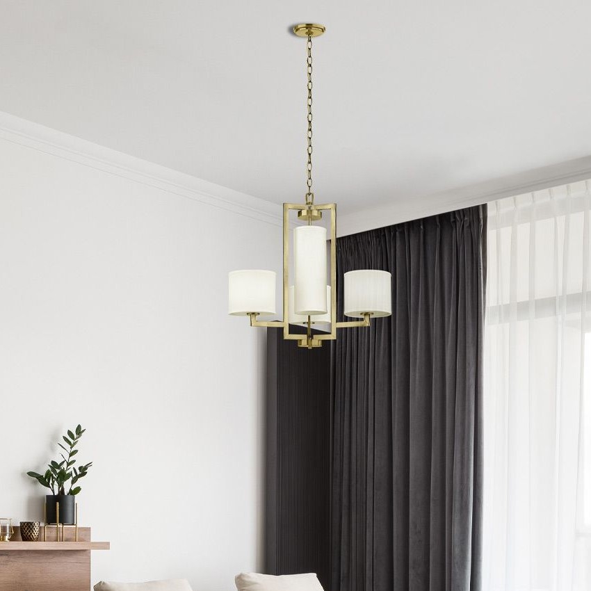 Hinkley - Luster na lancu HAMPTON 4xE27/60W/230V zlatni