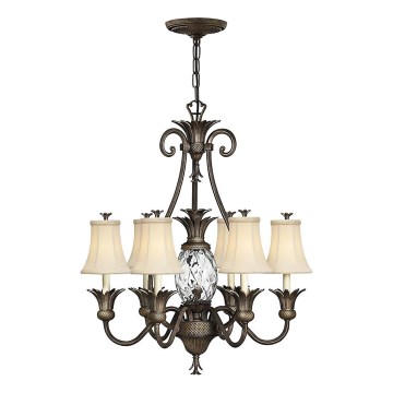 Hinkley - Luster na lancu PLANTATION 7xE14/40W/230V brončana