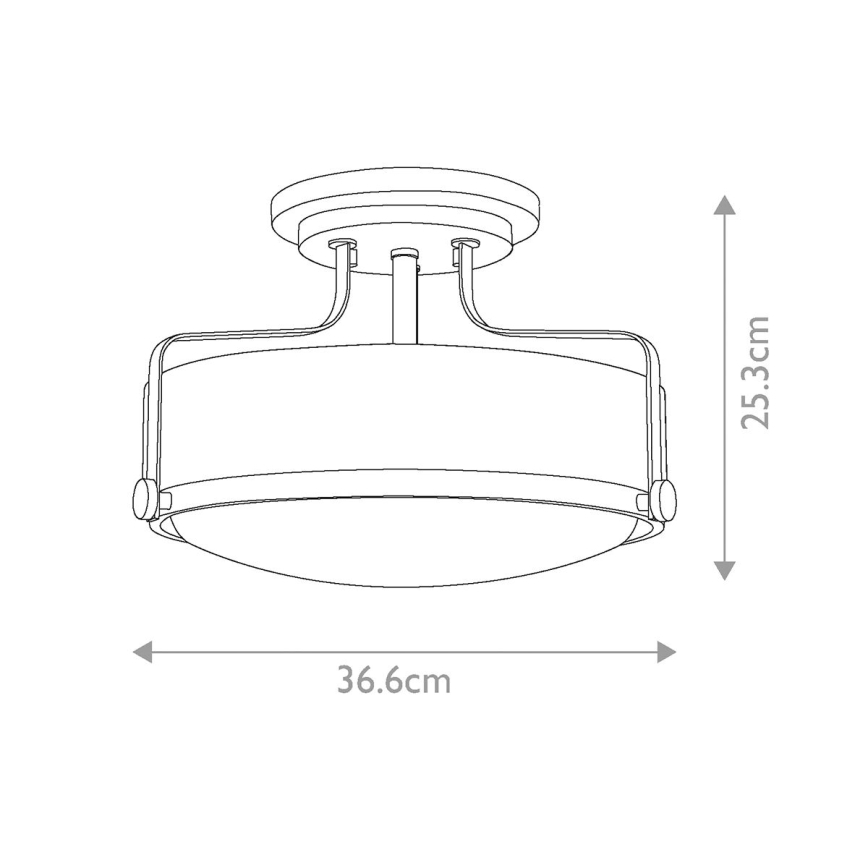Hinkley - Nadgradni luster HARPER 3xE27/60W/230V