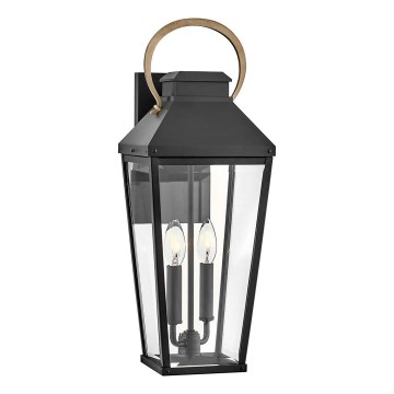 Hinkley - Vanjska zidna svjetiljka DAWSON 2xE14/40W/230V IP44 crna
