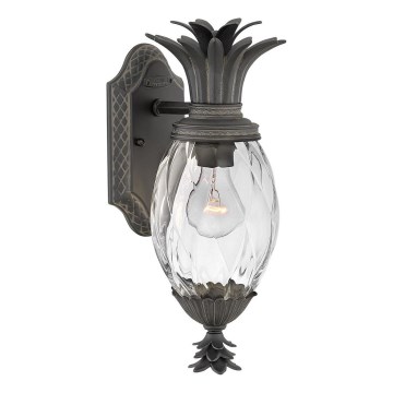 Hinkley - Vanjska zidna svjetiljka PLANTATION 1xE27/40W/230V IP44 crna