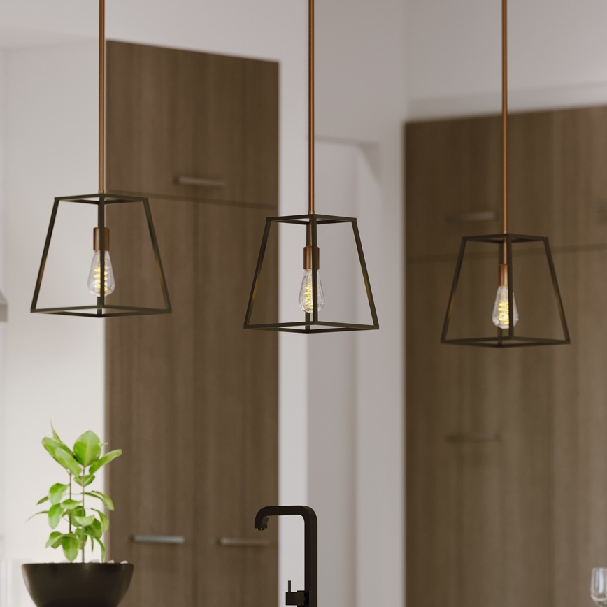 Hinkley - Viseći luster FU LIGHTON 1xE27/100W/230V bronca/crna