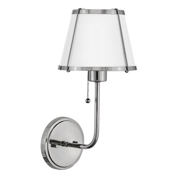 Hinkley - Zidna lampa CLARKE 1xE27/40W/230V sjajni krom/bijela