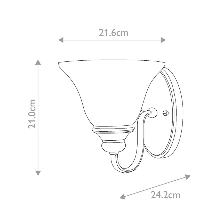 Hinkley - Zidna svjetiljka CELLO 1xE27/60W/230V