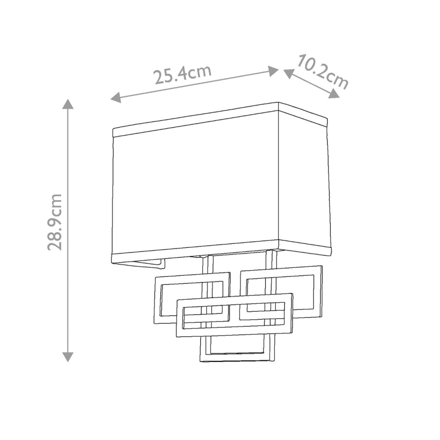 Hinkley - Zidna svjetiljka LANZA 2xE14/60W/230V mesing