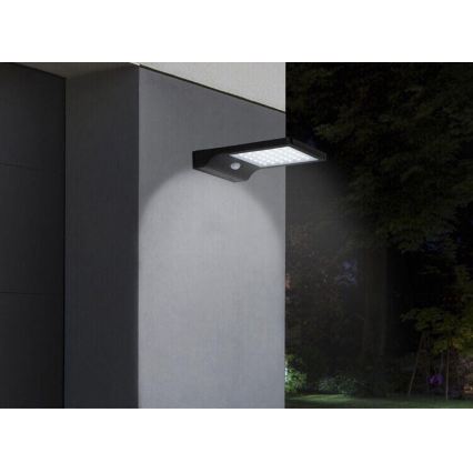 HÖFFTECH - LED solarna zidna svjetiljka sa senzorom pokreta i sumraka LED/3,7V 2200 mAh IP44
