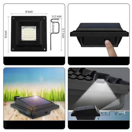 HÖFFTECH - LED solarna zidna svjetiljka sa senzorom pokreta i sumraka LED/3,7V 2000 mAh IP65