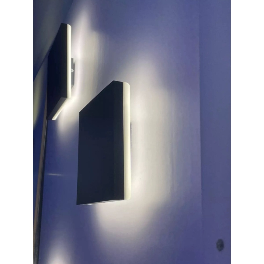 HÖFFTECH - LED vanjska zidna svjetiljka LED/10W/230V četvrtasta IP65