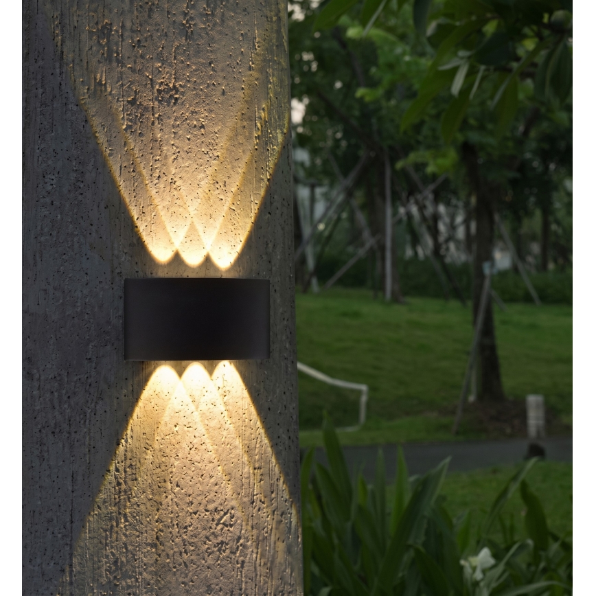HÖFFTECH - LED Vanjsko zidno svjetilo UP&DOWN 6xLED/1W/230V IP65