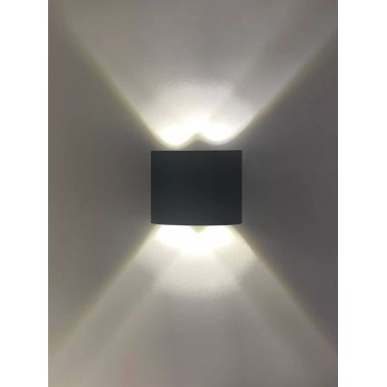 HÖFFTECH - LED vanjsko zidno svjetlo UP&DOWN 4xLED/1W/230V IP65