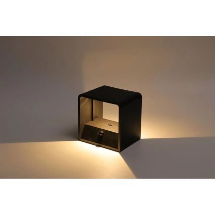 HÖFFTECH - LED punjiva zidna svjetiljka sa senzorom pokreta LED/0,8W/3,7V 1200 mAh