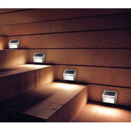 HÖFFTECH - SET 2x solarna LED zidna svjetiljka LED/1,2V 400 mAh IP44