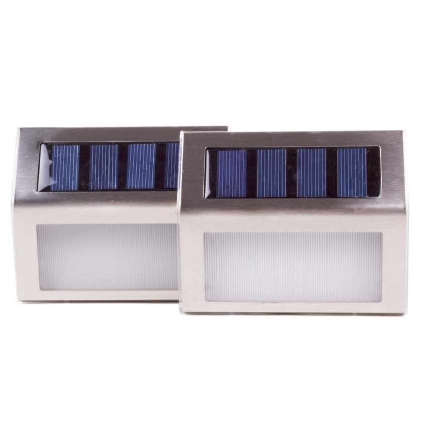 HÖFFTECH - SET 2x solarna LED zidna svjetiljka LED/1,2V 400 mAh IP44