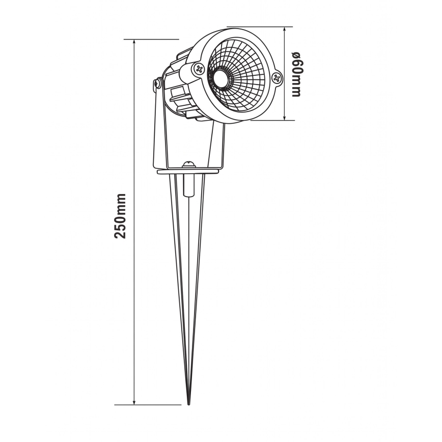 HÖFFTECH - Vanjska LED svjetiljka LED/5W/230V IP65