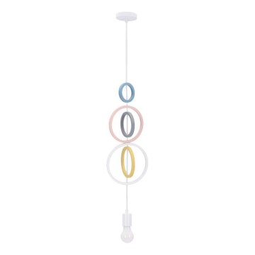 Hoops dječji luster na kablu 1xE27/20W/230V promjera 19 cm šaren