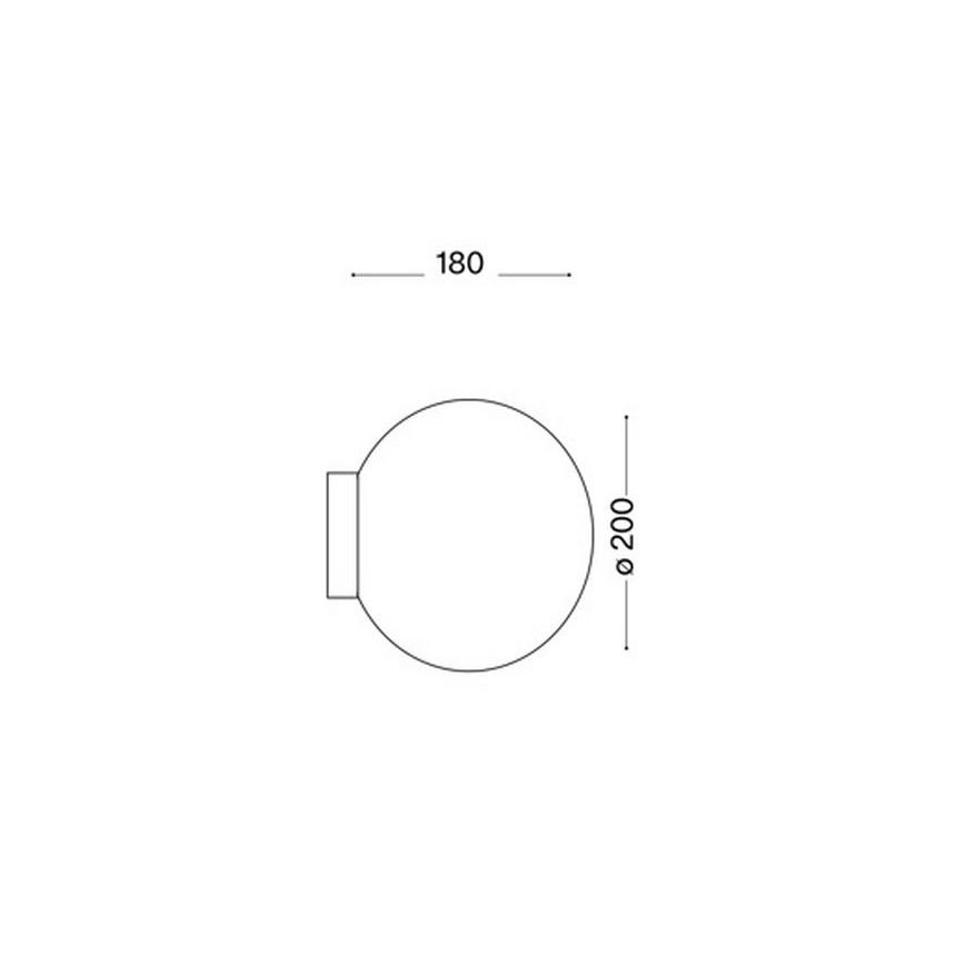 Ideal Lux 59815 - LED RGBW zidna svjetiljka MAPA s mogućnošću podešavanja svjetline 1xE27/12W/230V 2700-6500K