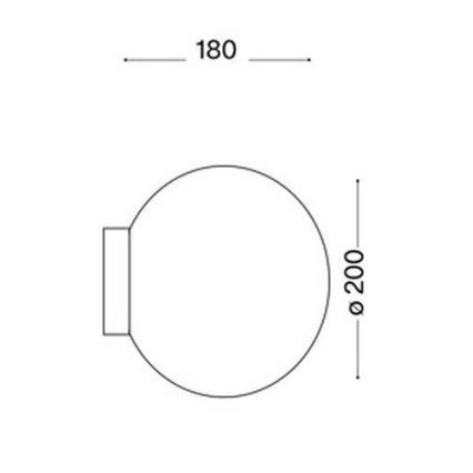 Ideal Lux 59815 - LED RGBW zidna svjetiljka MAPA s mogućnošću podešavanja svjetline 1xE27/9W/230V 2700-6500K