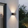 Ideal Lux - ATOM LED/25W/230V CRI 90 IP54, smeđa vanjska zidna svjetiljka