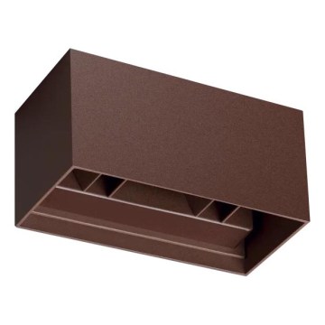 Ideal Lux - ATOM LED/25W/230V CRI 90 IP54, smeđa vanjska zidna svjetiljka