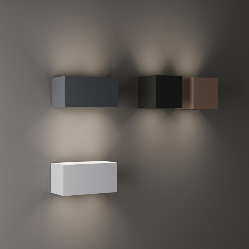 Ideal Lux - ATOM LED/25W/230V CRI 90 IP54, smeđa vanjska zidna svjetiljka