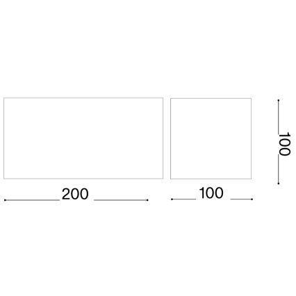 Ideal Lux - ATOM LED/25W/230V CRI 90 IP54, smeđa vanjska zidna svjetiljka