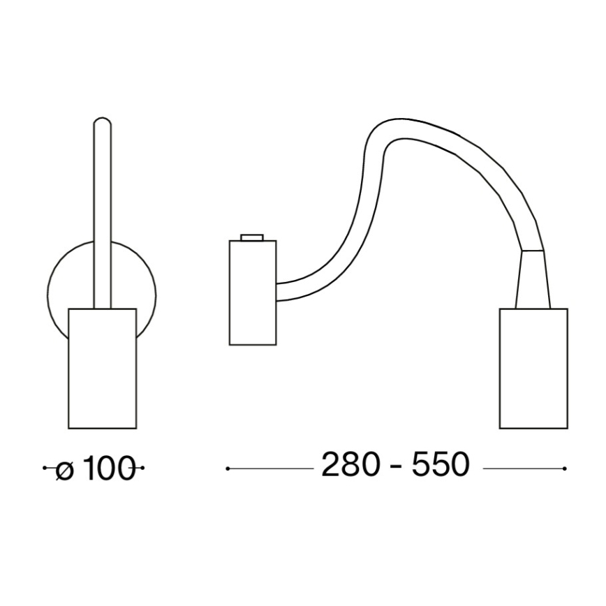 Ideal Lux - fleksibilna LED lampica FOCUS LED/4W/230V CRI 90 sjajni krom