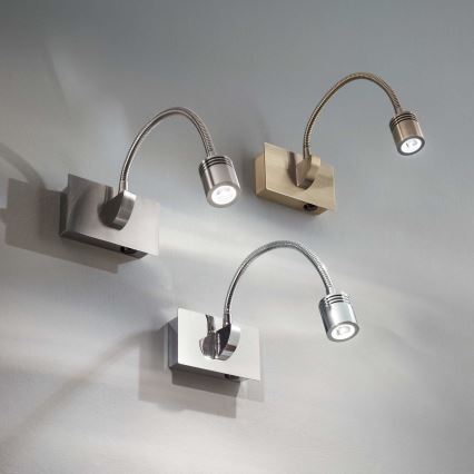 Ideal Lux - Fleksibilna LED zidna svjetiljka DYNAMO LED/3,5W/230V CRI 90 brončana