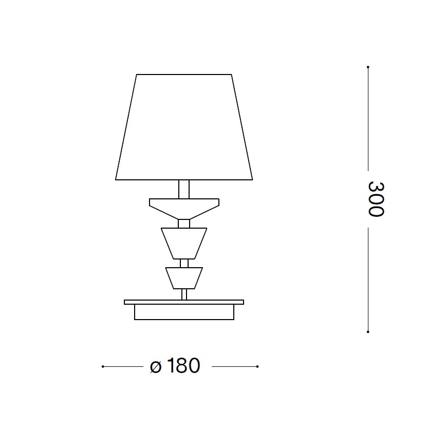 Ideal Lux - Kristalna stolna svjetiljka PEGASO 1xE14/28W/230V zlatna