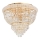 Ideal Lux - Kristalna stropna svjetiljka DUBAI 6xE14/28W/230V pr. 52 cm zlatna