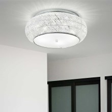 Ideal Lux - Kristalna stropna svjetiljka PASHA 10xE14/40W/230V pr. 55 krom