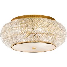Ideal Lux - Kristalna stropna svjetiljka PASHA 14xE14/40W/230V pr. 65 cm zlatna