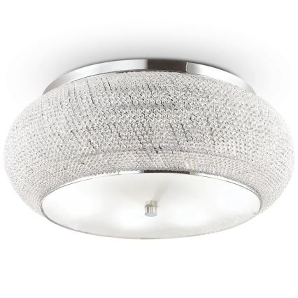 Ideal Lux - Kristalna stropna svjetiljka PASHA 14xE14/40W/230V pr. 65 sjajni krom