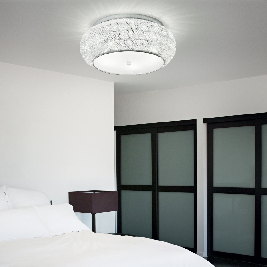 Ideal Lux - Kristalna stropna svjetiljka PASHA 14xE14/40W/230V pr. 65 sjajni krom