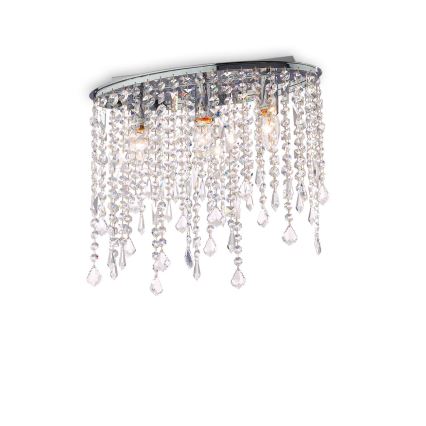 Ideal Lux - Kristalna stropna svjetiljka RAIN 3xE14/40W/230V sjajni krom