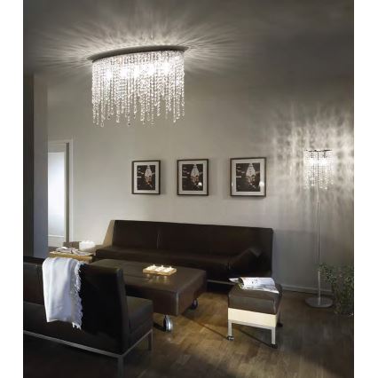 Ideal Lux - Kristalna stropna svjetiljka RAIN 3xE14/40W/230V sjajni krom