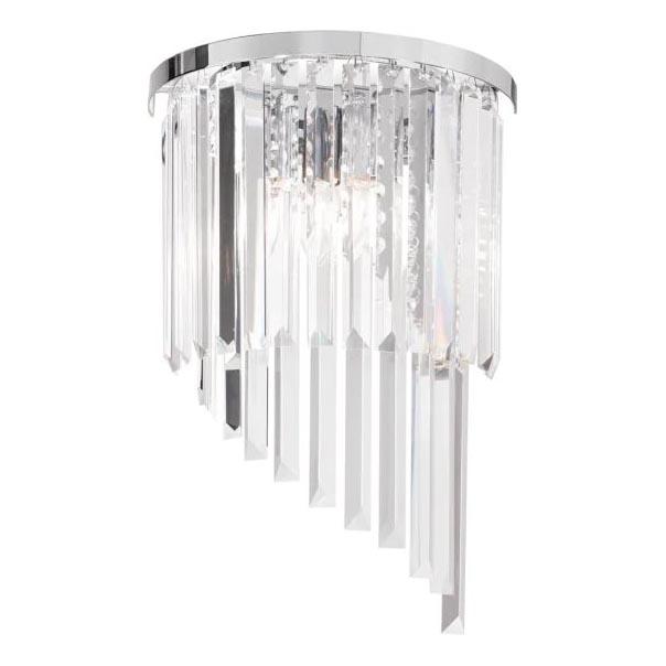 Ideal Lux - Kristalna zidna svjetiljka CARLTON 3xE14/40W/230V sjajni krom