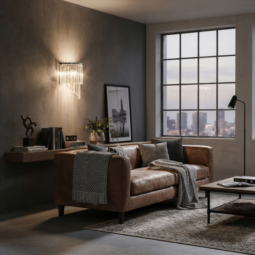 Ideal Lux - Kristalna zidna svjetiljka CARLTON 3xE14/40W/230V sjajni krom