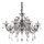 Ideal Lux - Kristalni luster na lancu COLOSSAL 8xE14/40W/230V pr. 78 cm siva/sjajni krom