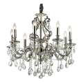 Ideal Lux - Kristalni luster na lancu GIOCONDA 8xE14/40W/230V pr. 73 cm srebrna
