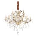 Ideal Lux - Kristalni luster na lancu NAPOLEON 12xE14/40W/230V pr. 74 cm zlatna