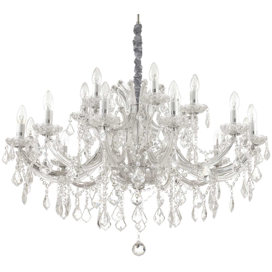 Ideal Lux - Kristalni luster na lancu NAPOLEON 18xE14/40W/230V pr. 96 cm sjajni krom